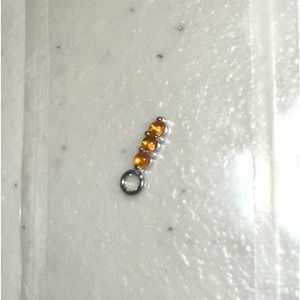 BVLA WG Linear Tri Prong Charm 5.5mm Tri Prong with Carnelian